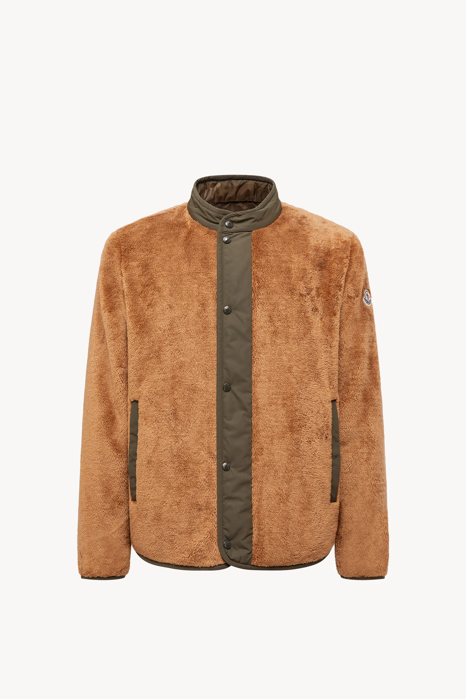 Rentignat Reversible Teddy Short Padded Jacket Men Camel Beige Moncler 2